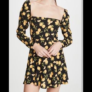 NWT Reformation Sidecar Lemon Drop Dress